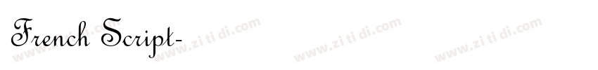 French Script字体转换
